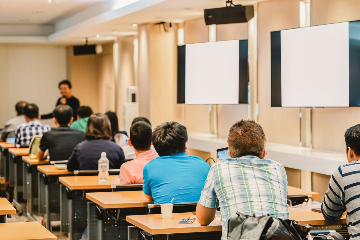 Training delivery to a room of attendees